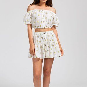 NWT Eberjey off shoulder top and skirt set